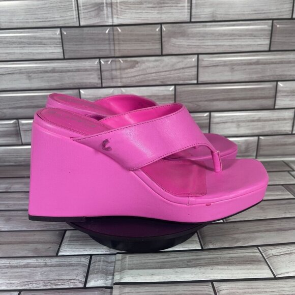 Circus NY by Sam Edelman Women's Hot Pink Moira Platform Sandals Size 6.5-NEW - Picture 1 of 10